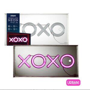 Urban Shop XOXO LED Neon Translucent Box